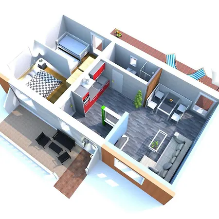 Achterdeck Fw 2 公寓 青斯特